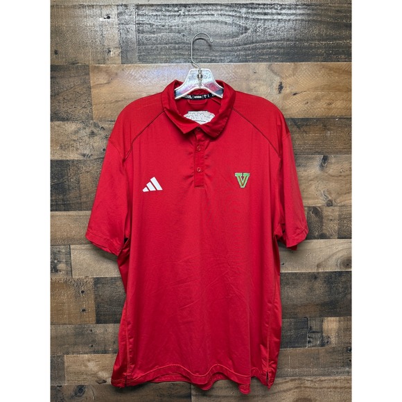 adidas Other - Adidas Men's Red‎ Bulldogs V Logo Polo Shirt XL Athletic Golf